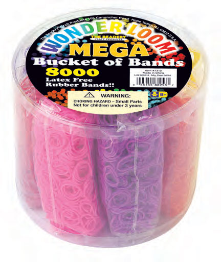 7313 – Latex Free Wonder Loom® Band Refill Set – Neon – 8000 Pieces