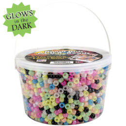 Bulk 1800 Pc. 6mm Glow-in-the-Dark Pony Beads