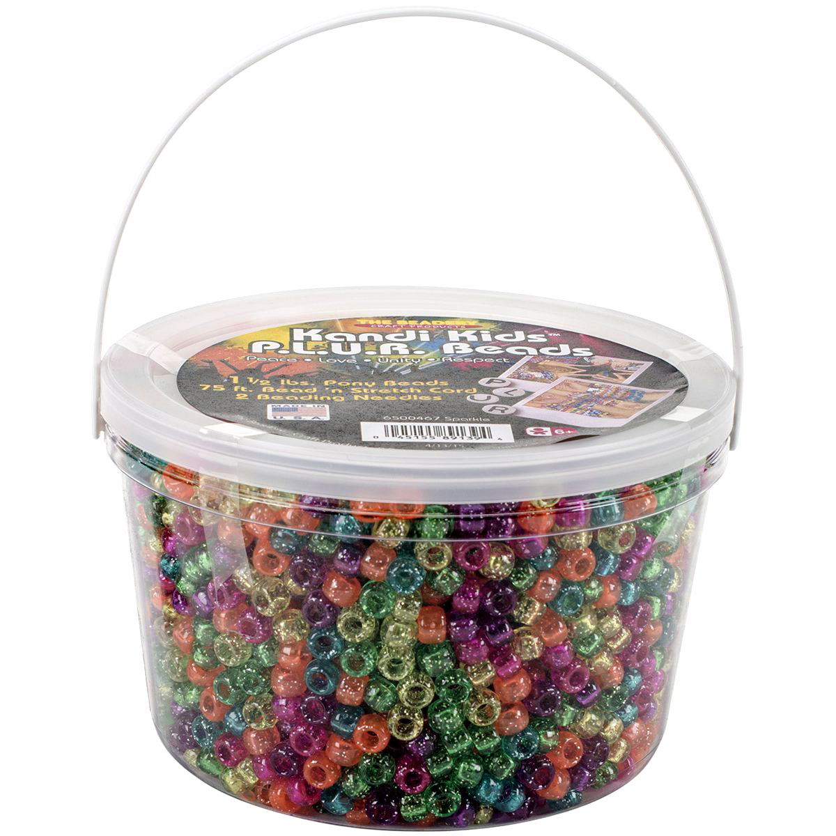 6500467 – Kandi Kolor Bucket – Jelly Sparkle Multi