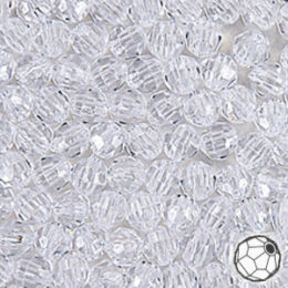 Pony Beads, Transparent, 9x6mm, 1,000-pc, Clear