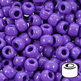 750V054 – 9x6mm Barrel Pony Bead – Dark Lilac – 900 Pc Value Pack