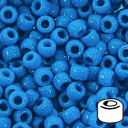 750V094 – 9x6mm Barrel Pony Bead – True Blue – 900 Pc Value Pack