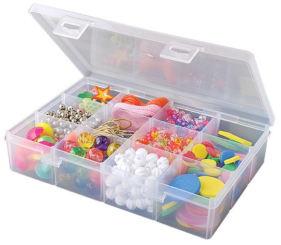 2173 – 12 Compartment Small Bead Keeper Box