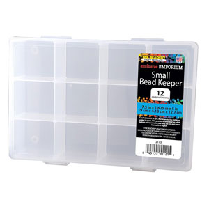 Keeper Box, Small Bead Organizer, 9 Compartments, 7 3/8 x 5 1/4 (Each)