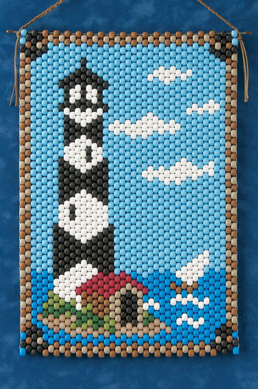 Summer Craft for Kids - Melting Beads Lighthouse