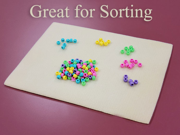 One or Three PRINTED Soft Velour Bead Mats for Beading and Jewelry