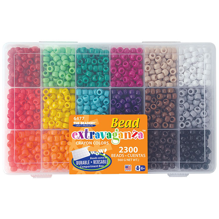 Crayola Bright Pony Beads, 400-Count