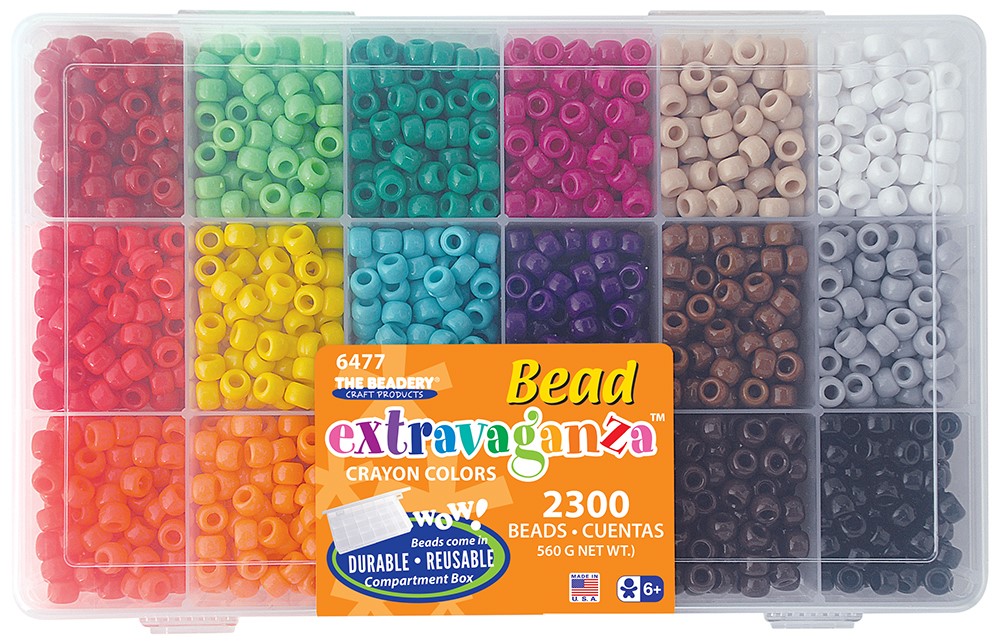 The Beadery Bead Extravaganza Bead Box Kit 23oz-Glow & Brights B6491 -  GettyCrafts