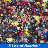 Craft Beads Assorted 1 lb Multi Colors B100SV (CLOSEOUT)